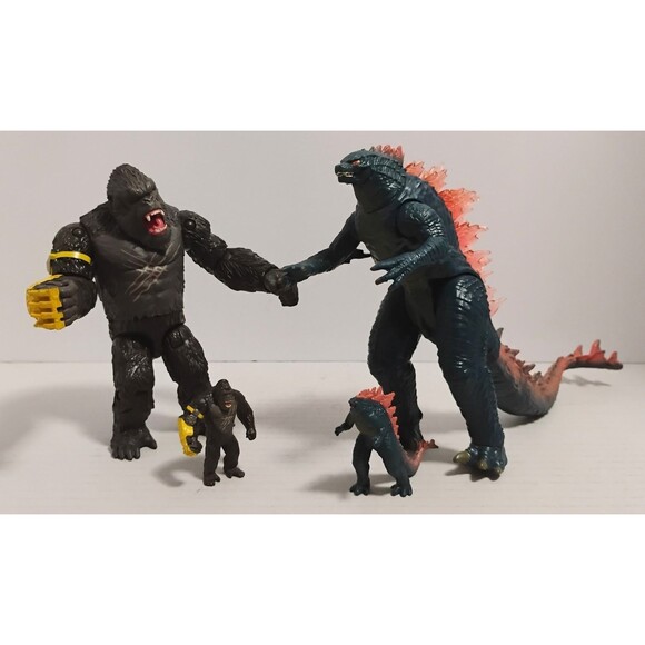 PLAYMATES TOHO LEGENDARY JAPAN GODZILLA X KONG NEW EMPIRE ACTION FIGURE LOT - Picture 1 of 10